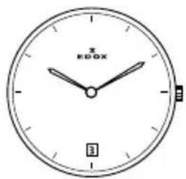 Edox Les Bémonts Ultra Slim 570013AIN - Quick-chance correction for day of the - 18