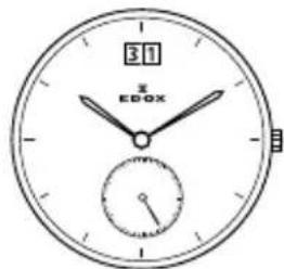 Edox Les Bémonts Ultra Slim 570013AIN - Quick-chance correction for day of the - 21
