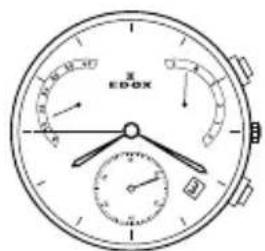 Edox Grand Ocean Slim Line Date 5600237JCAID - Быстая корpeктурова Дня - 5