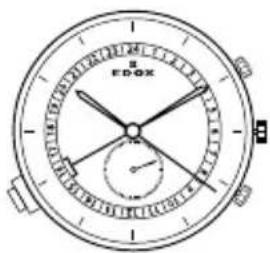 Edox Grand Ocean Slim Line Date 5600237JCAID - Funkcje zegarka: - 1