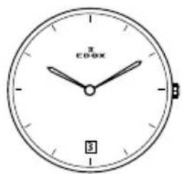 Edox Grand Ocean Slim Line Date 5600237JCAID - Mouvement 843 - 17