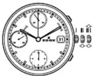 Edox Les Bémonts Ultra Slim 560013AR - Escala taquimétrica - 1