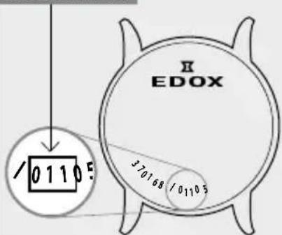 Edox Les Vauberts Annual Calendar 401013MNIN - GEBRUIKERS INSTRUCTIES 4 - 1