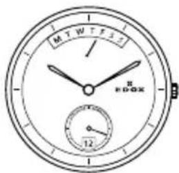 Edox Chronorally Chronograph 38001TINBU1BUIB1 - Tijdsweergave: - 2