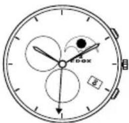 Edox Chronorally Chronograph 38001TINBU1BUIB1 - Horloge functies: - 7