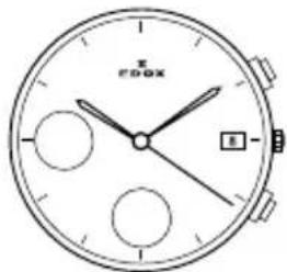 Edox Les Bémonts Moon Phase Complication 400023BUIN - Mechanizm - 22