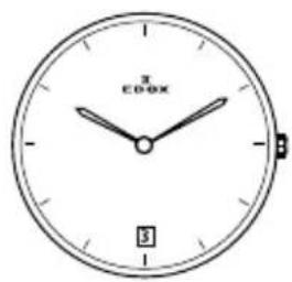 Edox Les Bémonts Moon Phase Complication 400023BUIN - Tijdsweergave: - 6