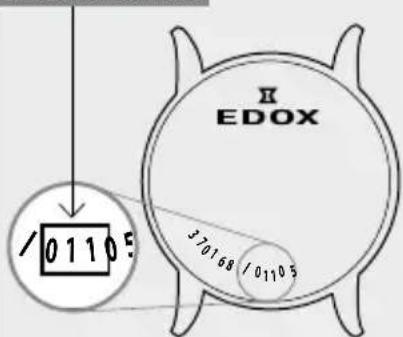 Edox Les Bémonts Moon Phase Complication 400023BUIN - OPERATING INSTRUCTIONS 4 - 1