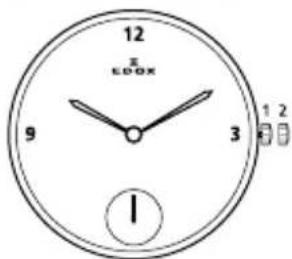 Edox Les Bémonts Moon Phase Complication 400023BUIN - : 時計の機能 : - 10