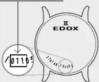 Edox Les Bémonts Moon Phase Complication 400023BUIN - INSTRUCTIONS D'UTILISATION 4 - 1