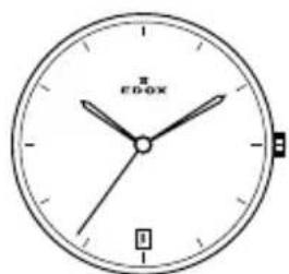 Edox Les Vauberts Date Retrograde 345003AIN - Funkcje zegarka: - 26