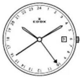 Edox Les Vauberts Date Retrograde 345003AIN - Horloge functies: - 34