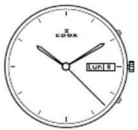 Edox Les Vauberts Date Retrograde 345003AIN - Horloge functies: - 31