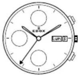 Edox CO1 Chronolady 102253BBIN - Funktionen der Uhr: - 3