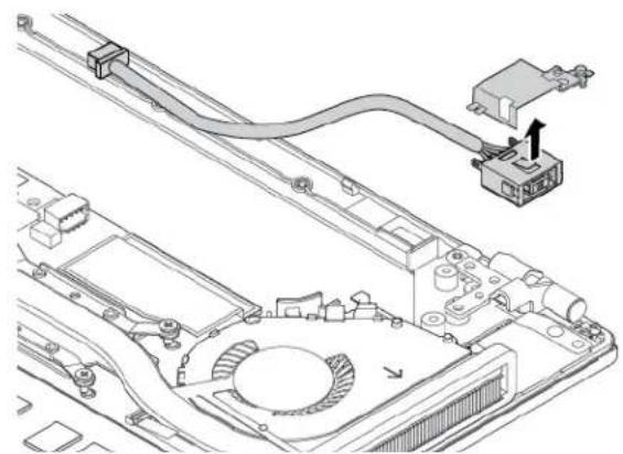 LENOVO Thinkpad X270 - Remplacement du cable CC en entrée - 2