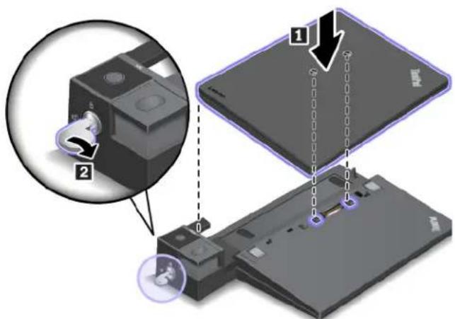 LENOVO Thinkpad X270 - Connexion d'une station d'accueil à votre ordinateur - 2