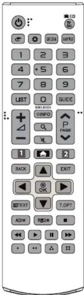 LG 55UK6470PLC - Utilisation de la télécommande - 1