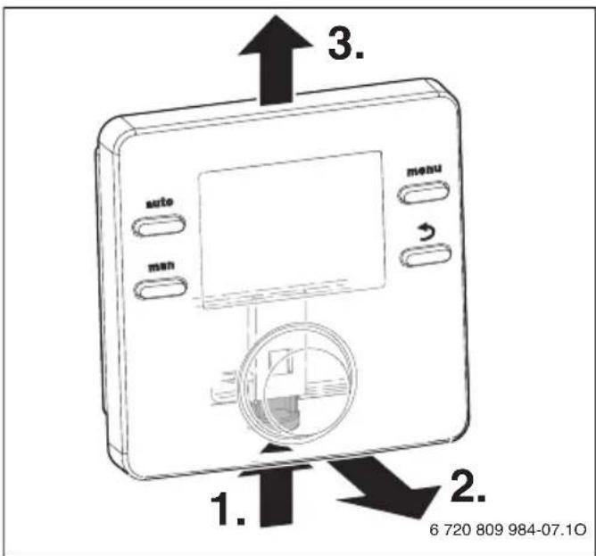 ELM LEBLANC CW 100 - Retirer le module de commande - 1