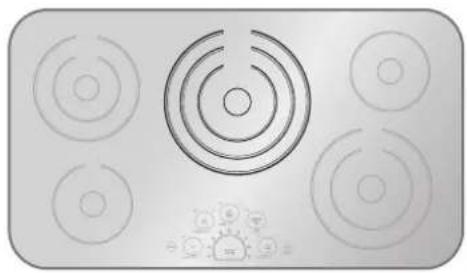 LG LCE3610SB - To Activate the Triple Cooking Zone - 4