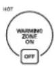 LG LCE3610SB - To activate the warming zone: - 1