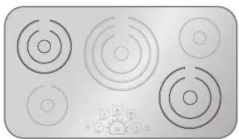 LG LCE3610SB - Pour activer la zone de cuisson double - 4