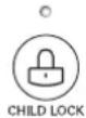 LG LCE3610SB - Pour engager le CHILD LOCK (verrovillage enfants) - 2