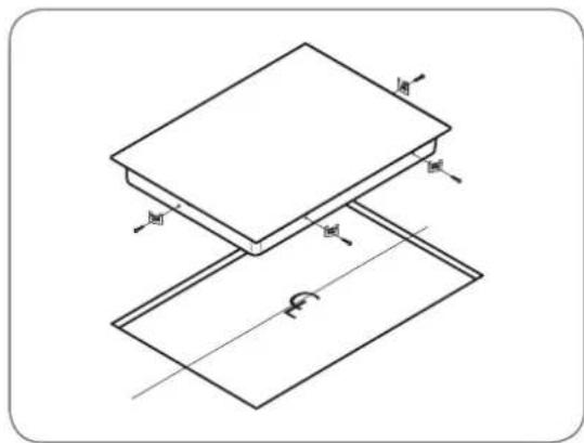 LG LCE3610SB - Installation de la TABLE de cuisson - 2
