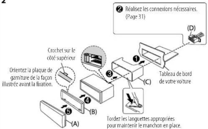 KENWOOD KMMBT206 - Retrait de l'appareil - 2