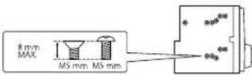 KENWOOD DPXM3200BT - Installing the unit (without mounting sleeve) - 1