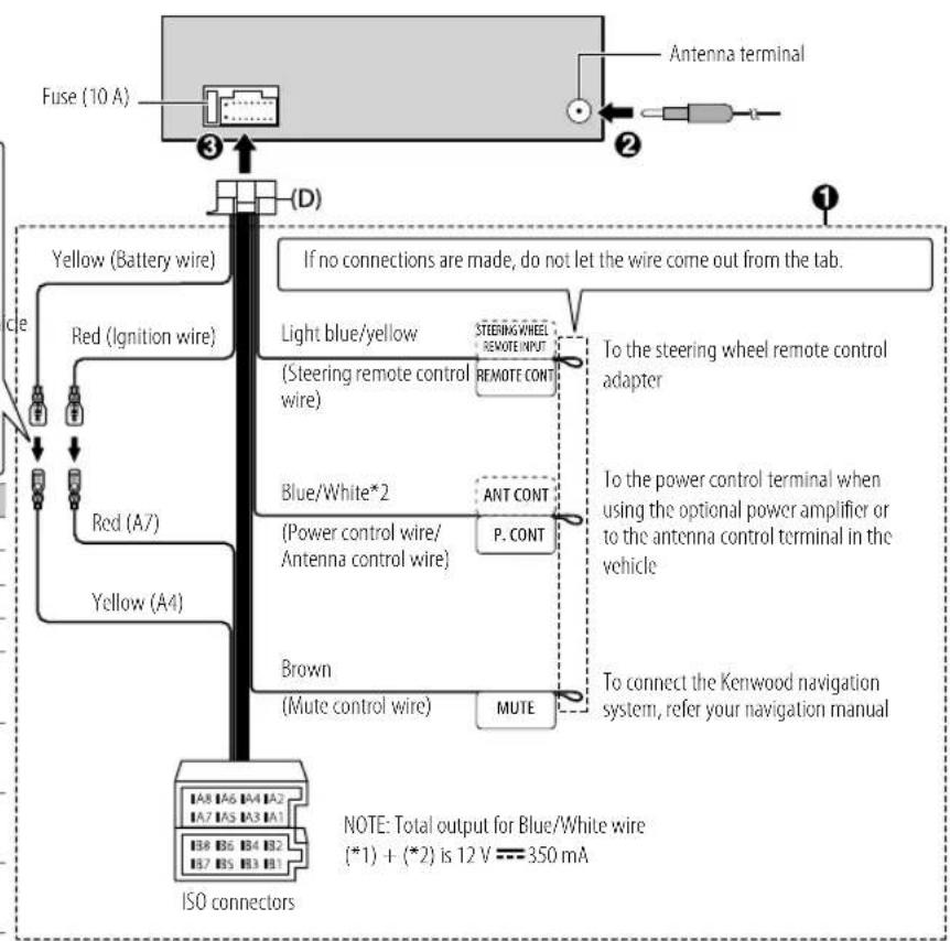 KENWOOD KDCBT440U - Wiringconnection - 2