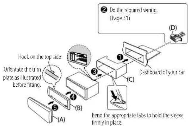 KENWOOD KDCBT640U - Removing the unit - 2