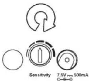 ANGELCARE AC423D - TO ADJUST THE MICROPHONE SENSITIVITY LEVEL: - 1