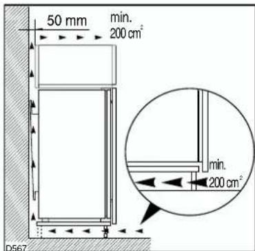 ELECTROLUX ERN29850 - Achtung: Die Ventilations - Öffnungen müssen immer saubergehalten werden. - 4