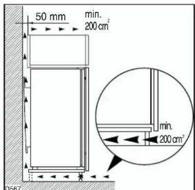 ELECTROLUX ERN29850 - Dimensions of housing - 1