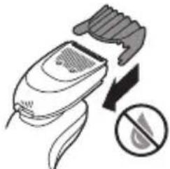 PHILIPS Series 6000 S6650 - Limpieza del accesorio perfilador de barba - 6