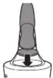 PHILIPS Series 6000 S6650 - Precaución: Sacuda siempre el excesso de agua de la afeitadora antes de colocarla en el sistemas SmartClean. - 1