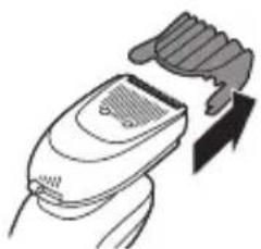 PHILIPS Series 6000 S6650 - Uso del accesorio perfilador de barba con peine (solo modelospecíficos) - 2