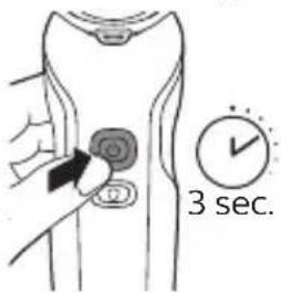 PHILIPS Series 6000 S6620 - Activating the travel lock - 1
