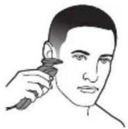PHILIPS Series 6000 S6620 - Using the precision trimmer attachment (specific types only) - 2