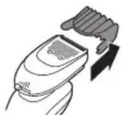 PHILIPS Series 6000 S6620 - De baardstyler met de kam gebruiken (alleen bepaalde typen) - 2