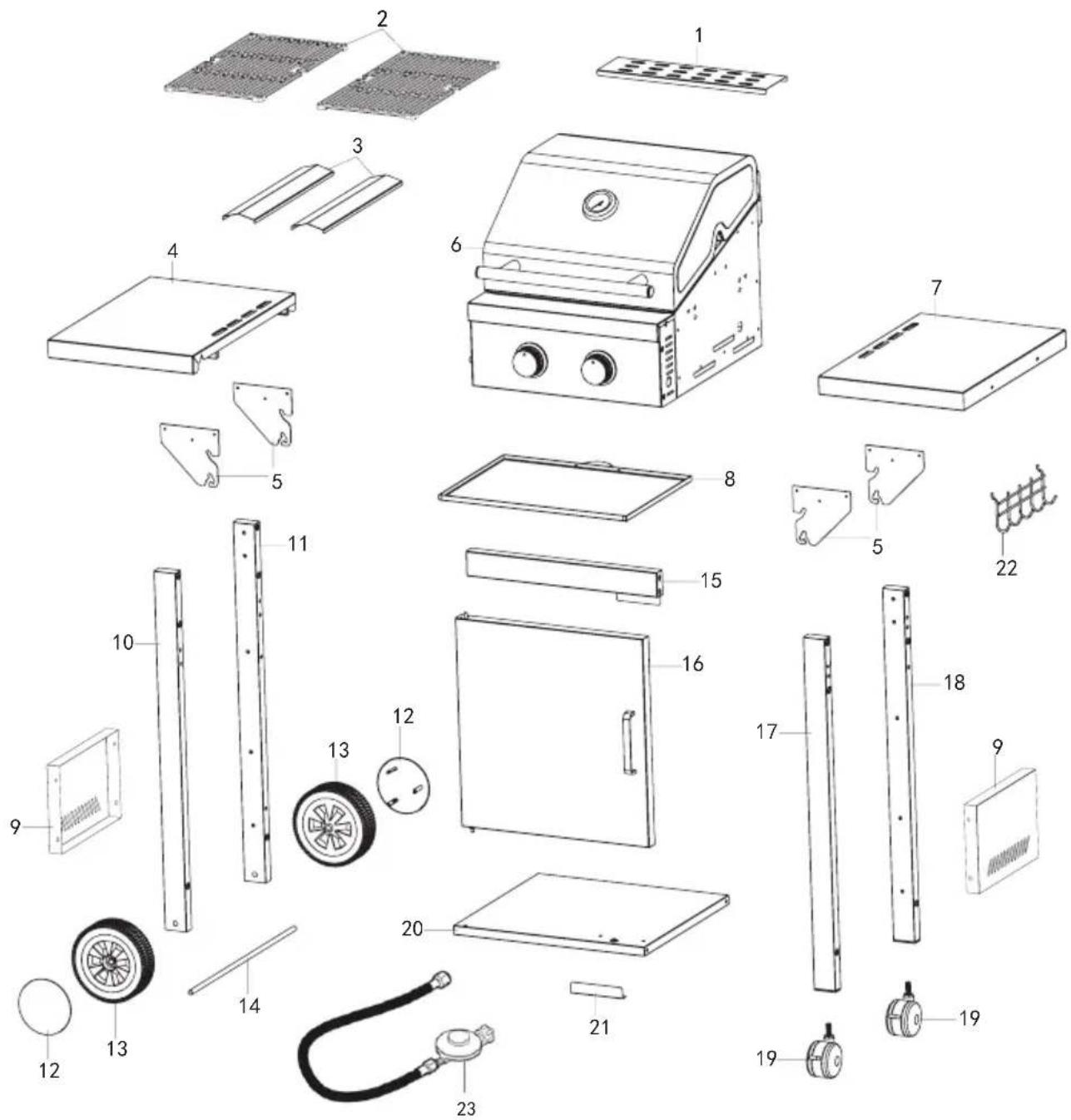 Burnhard Barney - CONTENU DU COLIS/DESCRIPTION DES PIEÇES OF COMPONENTS - 1