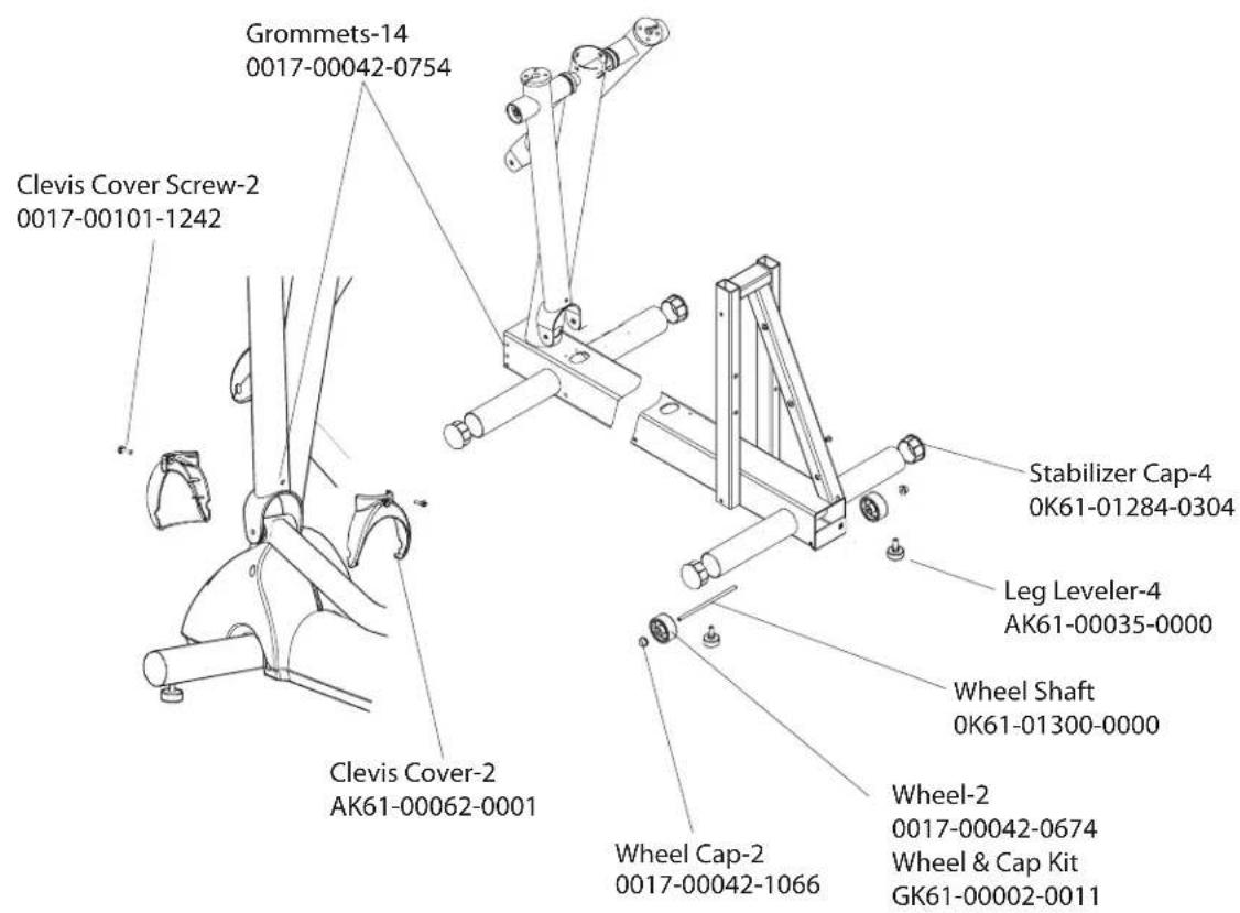 Life Fitness 91Xi Total Body Trainer - FRAME ASSEMBLY S/N XTF100000 and UP - 2