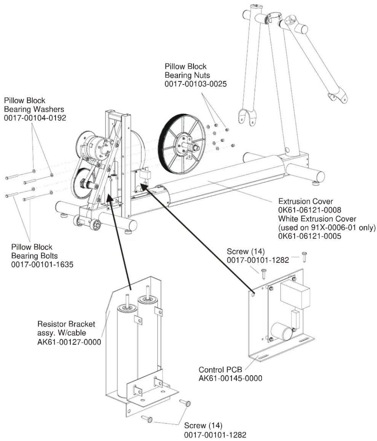 Life Fitness 91Xi Total Body Trainer - FRAME ASSEMBLY S/N XTF100000 and UP - 1