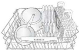SAMSUNG DW80R5061US - Carga de objetos grandes en la zona StormWash™ (Lavado potente) Para molelos aplicables)( - 1