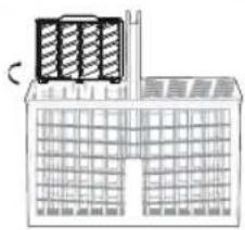 SAMSUNG DW80R5061US - USING THE CUTLERY RACK - 1