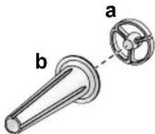a b