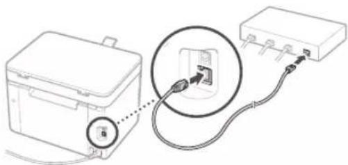 CANON iSENSYS MF113w - Aby połączyć się przez przewodową sieć LAN - 2