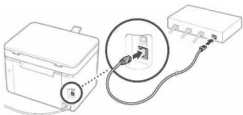 CANON iSENSYS MF113w - So stellen Sie eine Verbindung über Wired LAN her - 2