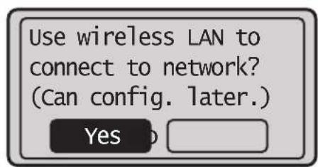 CANON iSENSYS MF113w - Specifying the connection method - 1