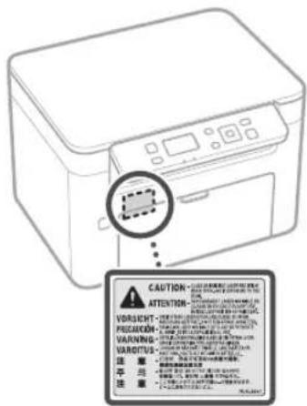 CANON iSENSYS MF113w - A lézer biztonsági előírásai - 1